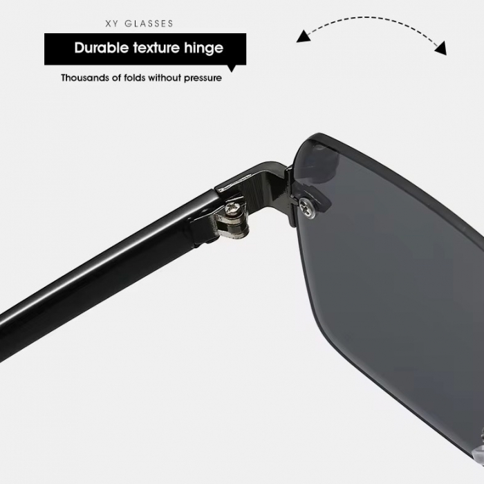 Ochelari Brooks Rimeless Full Black Cubical [2]