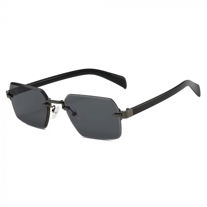 Ochelari Brooks Rimeless Full Black Cubical [1]
