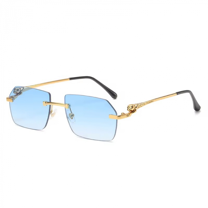 Ochelari Brooks Rimeless Gatopardo Blue Lens [1]