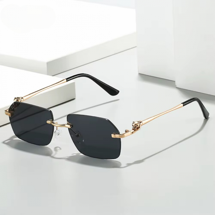 Ochelari Brooks Rimeless Gatopardo Gold Frame [2]