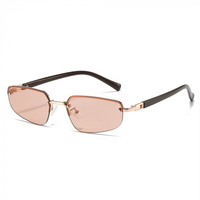 Ochelari Brooks Rimeless Semi-Transparent Pink Lens [1]