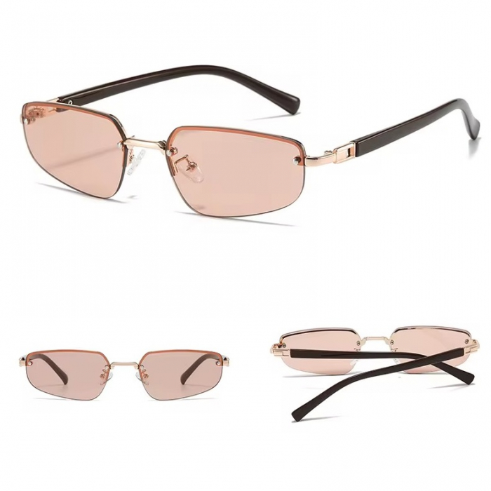 Ochelari Brooks Rimeless Semi-Transparent Pink Lens [2]