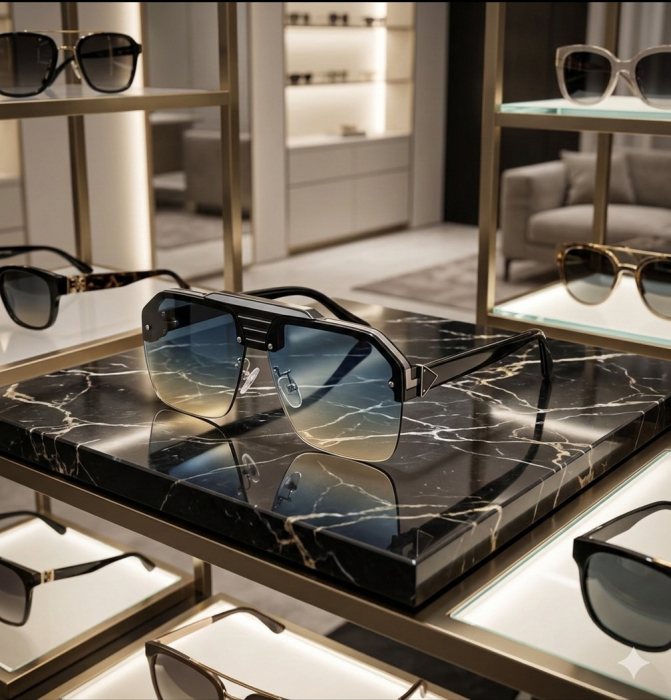 Ochelari Brooks Semi-transparent Oversized Rimeless [3]