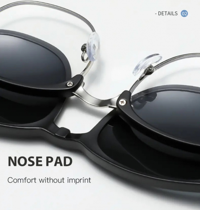 Ochelari Brooks Wayfarer Clip On+5 Perechi Lentile [8]