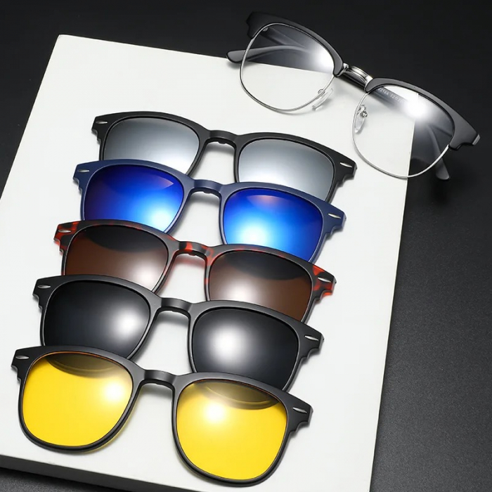 Ochelari Brooks Wayfarer Clip On+5 Perechi Lentile [2]