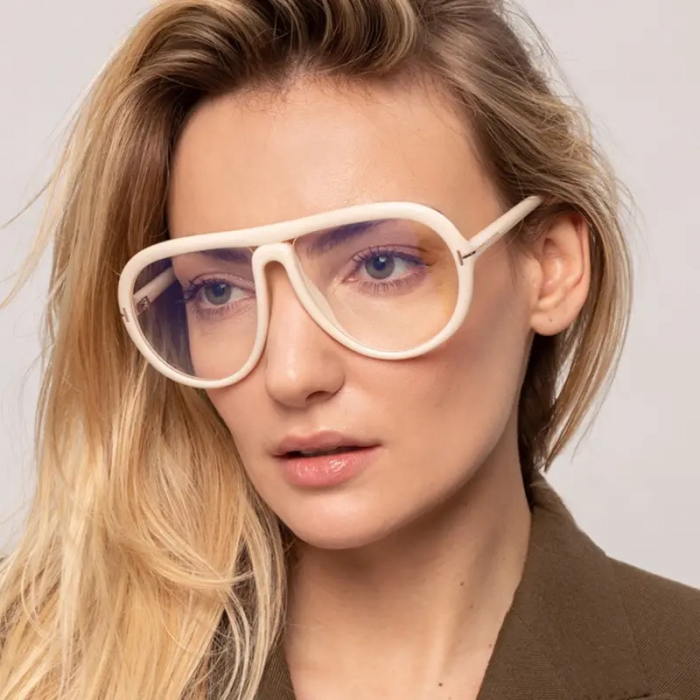 Ochelari Brooks White Oversized Marina [1]