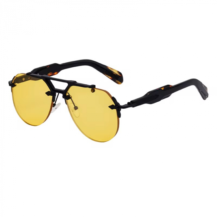 Ochelari Brooks Yellow Aviator Masterpiece Aligator [1]