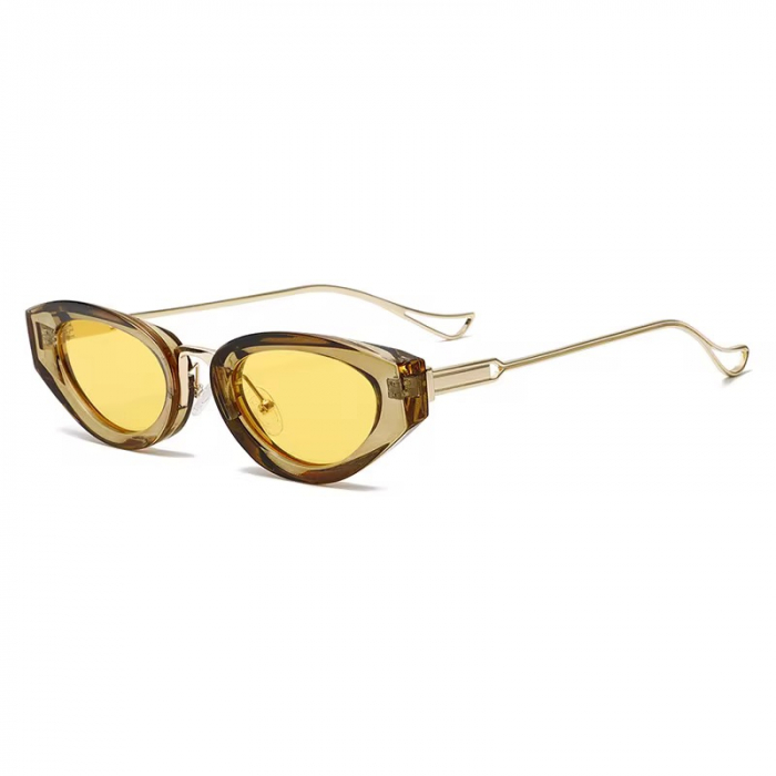Ochelari Brooks Yellow Semi-Transparent Cat Eye [1]