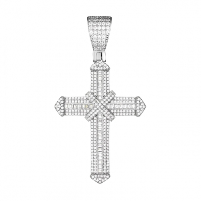 Pandantiv Argint 925 Cruce Mare 7 CM [1]