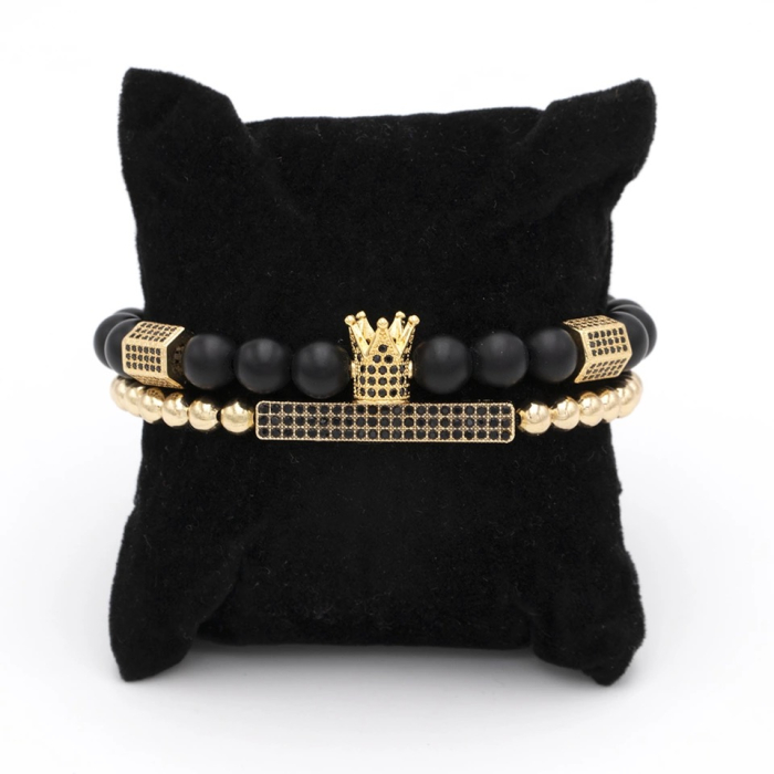 Set 2 Bratari Brooks Black&Gold Inspire [2]