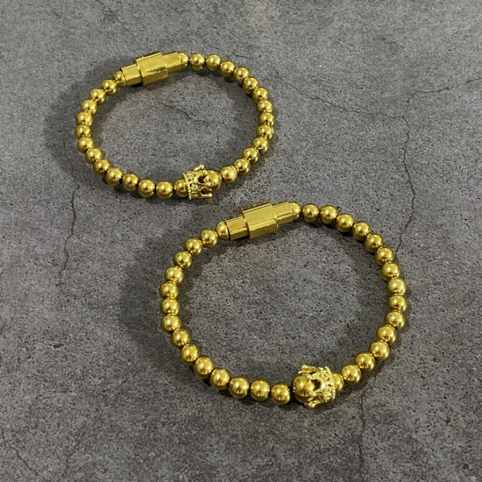 Set 2 Bratari Brooks Gold Crowns [2]