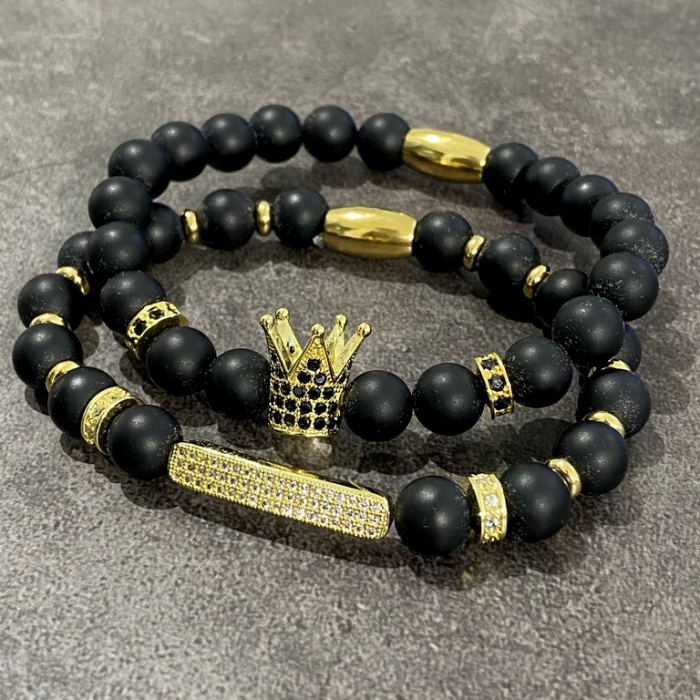 Set 2 Bratari Brooks Gold Exxe Crown [2]
