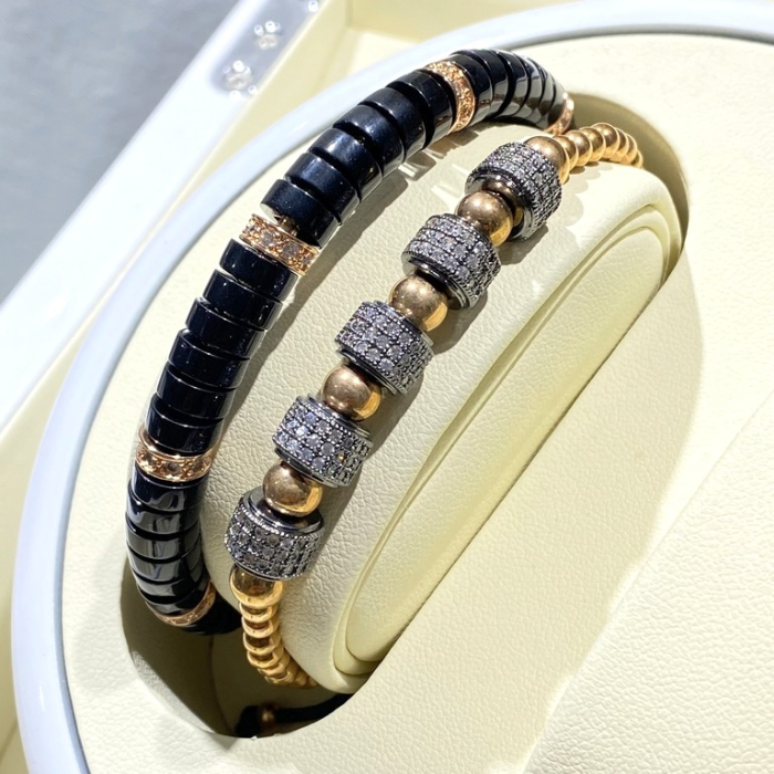 Set 2 Bratari Brooks Rose Gold and Black [4]