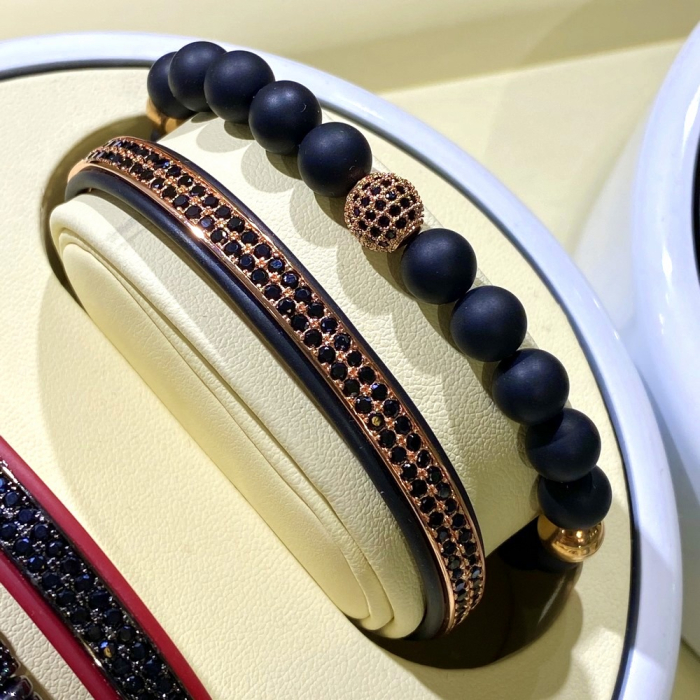 Set 2 Bratari Brooks Rose Gold Bangle [2]