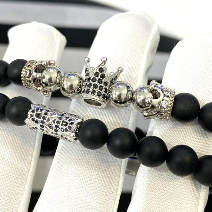 Set 2 Bratari Brooks Silver Crown [3]