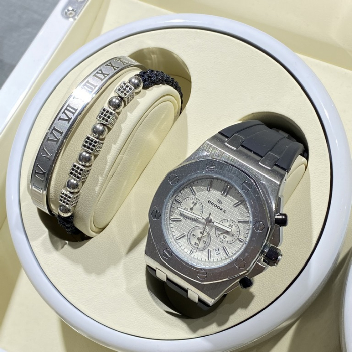 Set 2 Bratari Brooks Silver Roman Cubes [3]