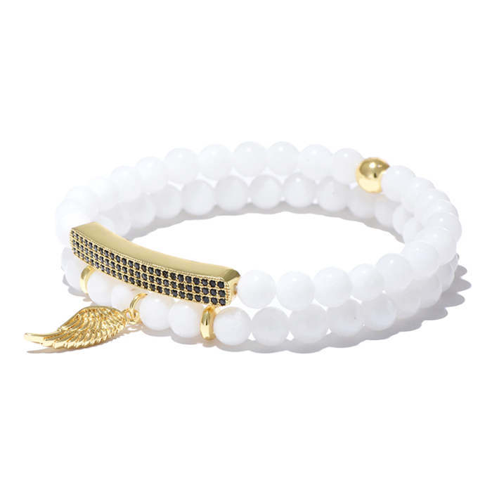 Set 2 Bratari White Brooks Leaf [3]