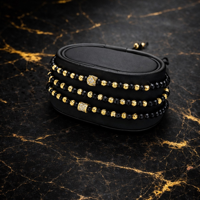 Set 3 Bratari Argint Placate Aur [4]