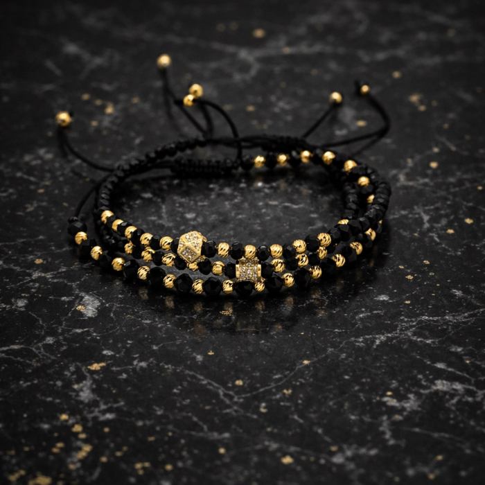 Set 3 Bratari Argint Placate Aur [2]