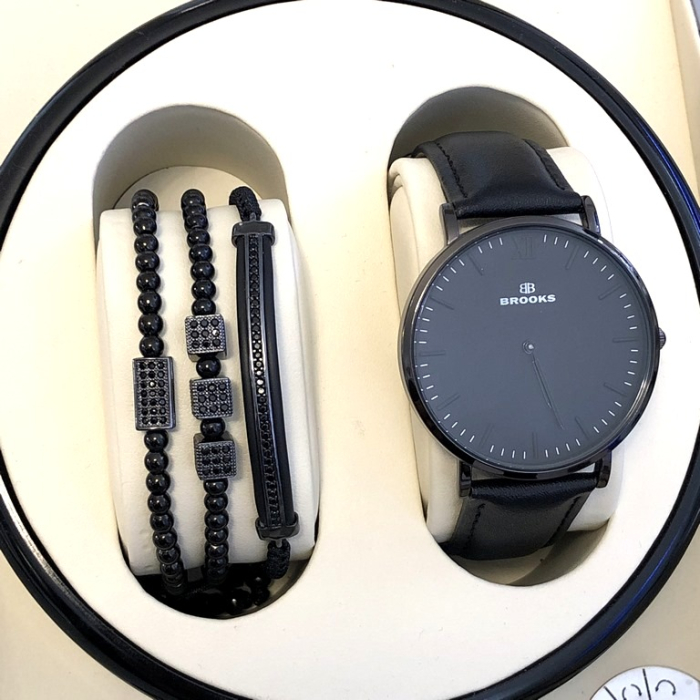 Set 3 Bratari Brooks All Black Docker [3]