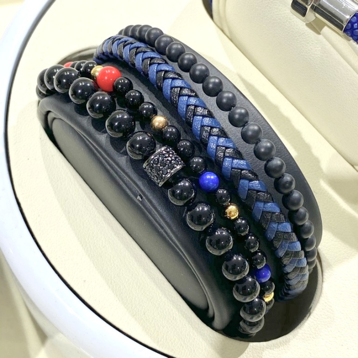 Set 3 Bratari Brooks Black Beads [3]