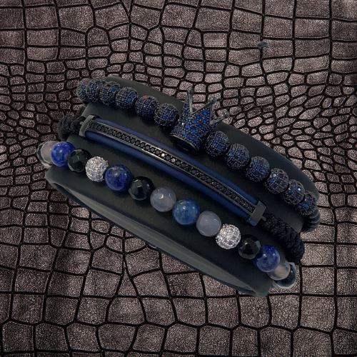 Set 3 Bratari Brooks Blue Zirconium [3]
