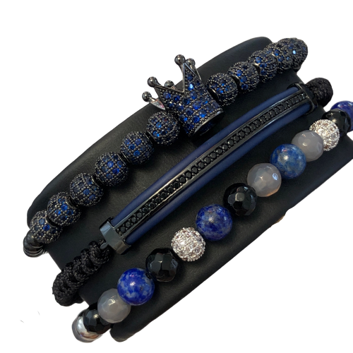 Set 3 Bratari Brooks Blue Zirconium [2]