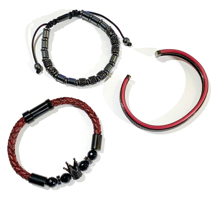 Set 3 Bratari Brooks Red Black Racer [6]
