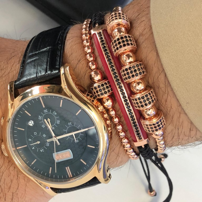 Set 3 Bratari Brooks Rose Gold Louviere [2]
