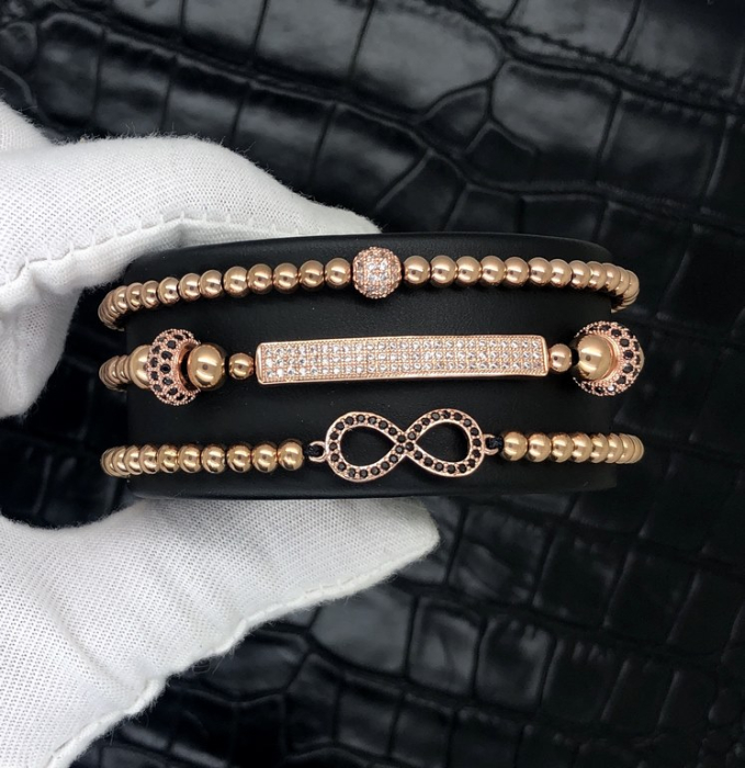 Set 3 Bratari Brooks Rose Gold Women Amadeus [3]