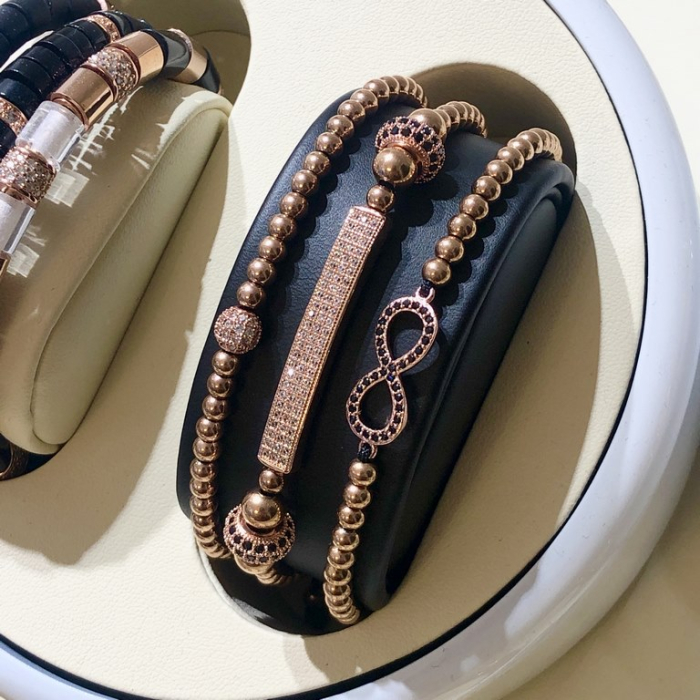 Set 3 Bratari Brooks Rose Gold Women Amadeus [2]