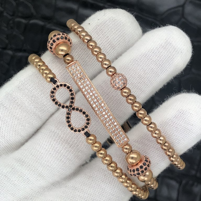 Set 3 Bratari Brooks Rose Gold Women Amadeus [4]