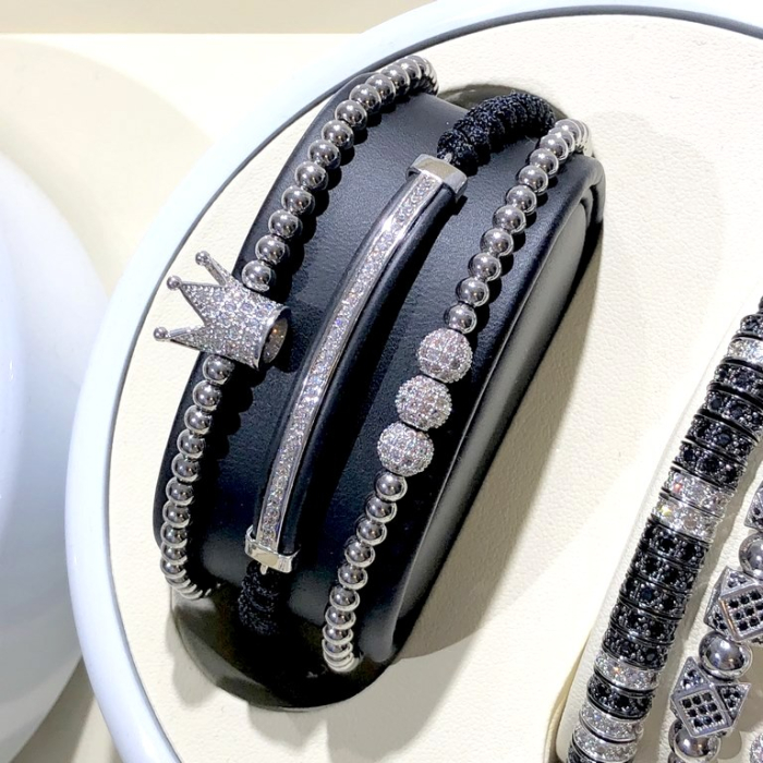 Set 3 Bratari Brooks Silver Royalsfield [3]