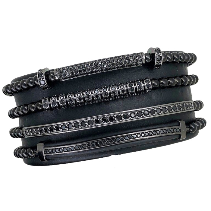 Set 4 Bratari Brooks All Black Ascendent [2]
