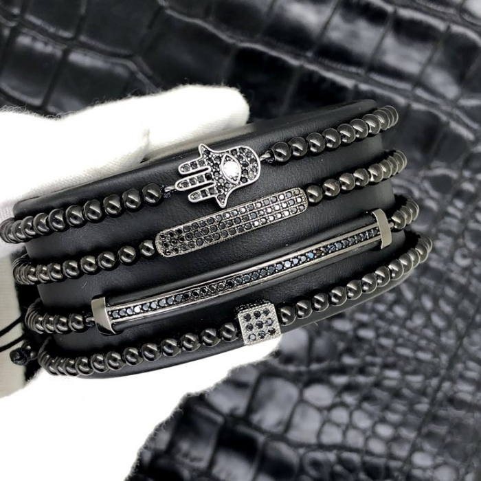 Set 4 Bratari Brooks All Black Contemporan [5]