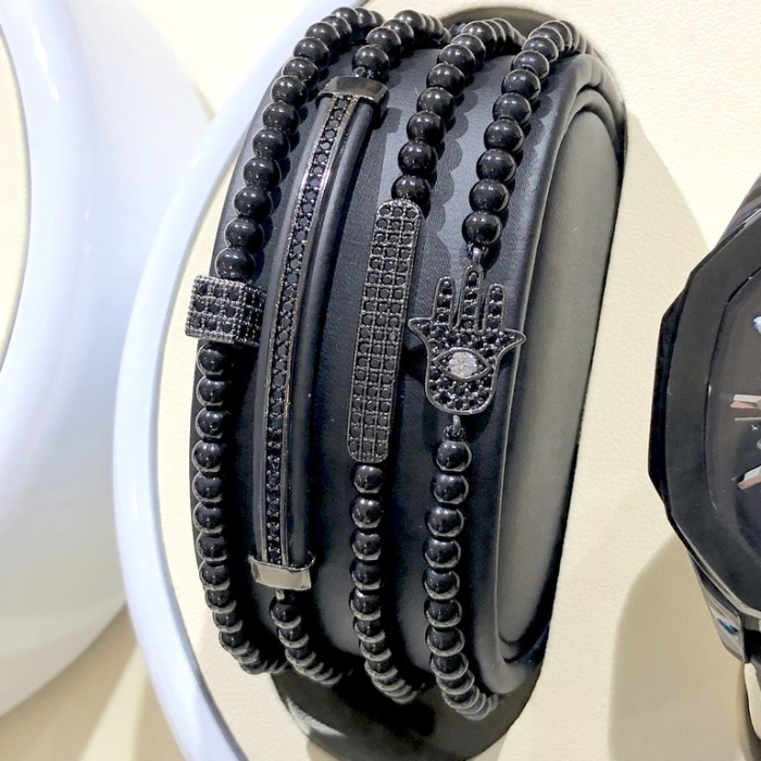 Set 4 Bratari Brooks All Black Contemporan [3]