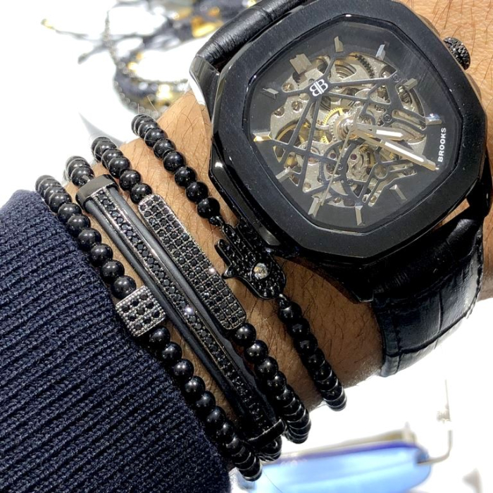 Set 4 Bratari Brooks All Black Contemporan [2]