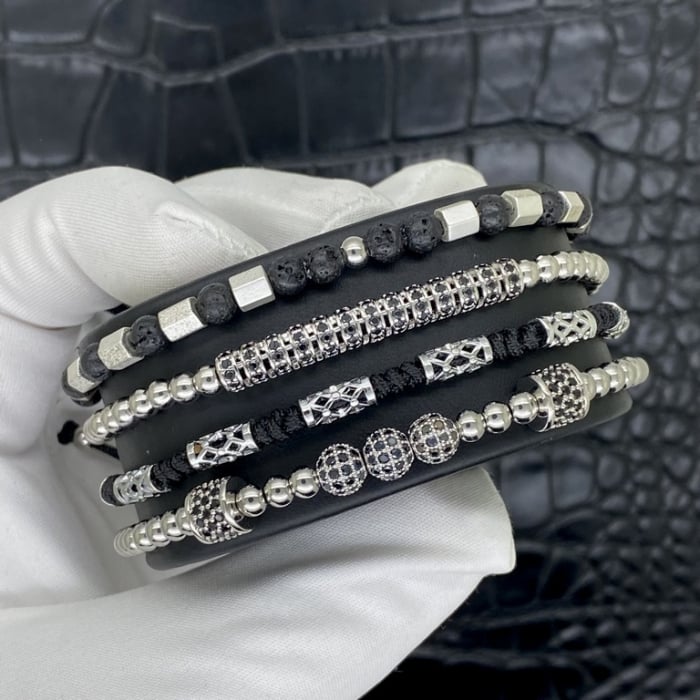 Set 4 Bratari Brooks BlackSilver Fusion [2]