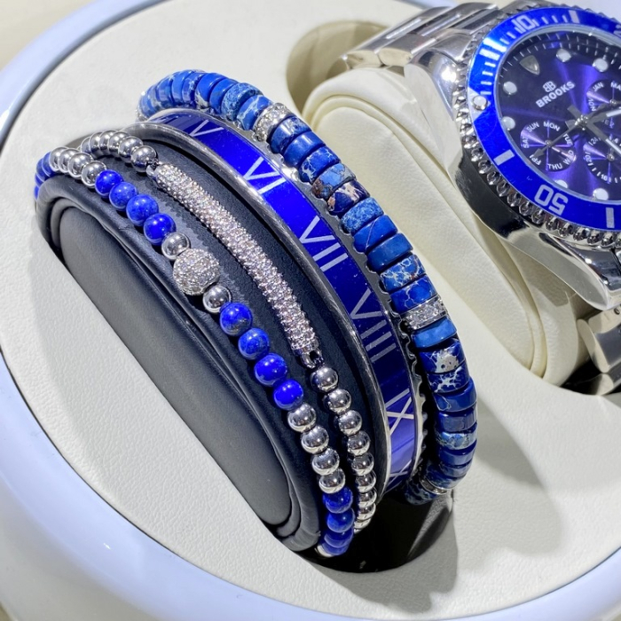 Set 4 Bratari Brooks Blue Obsession [2]