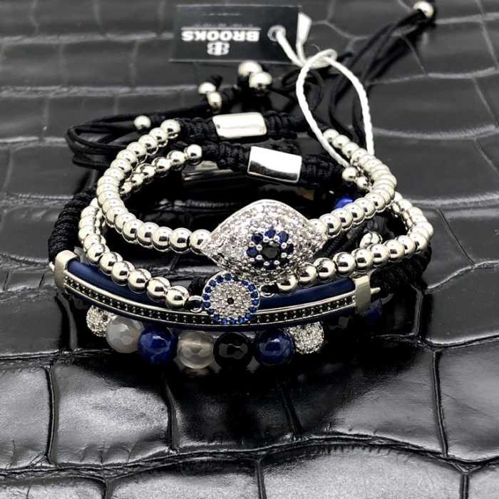 Set 4 Bratari Brooks Blue Zircon Edition [3]