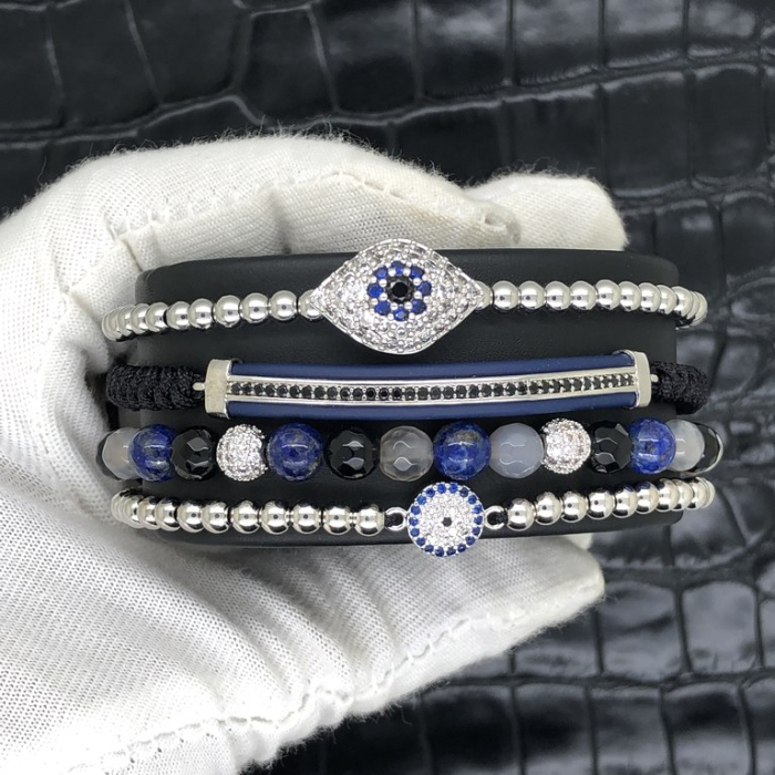 Set 4 Bratari Brooks Blue Zircon Edition [2]