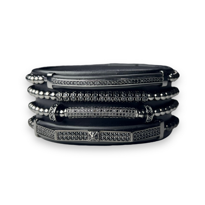 Set 4 Bratari Brooks Full Black Linea Elements [3]