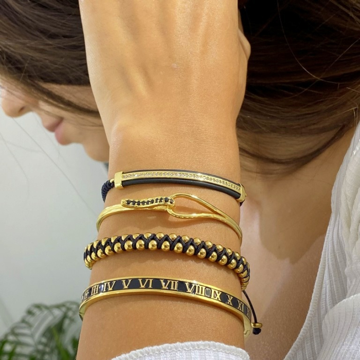 Set 4 Bratari Brooks GoldBlack Fusion Lady [2]