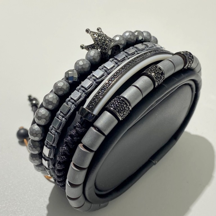 Set 4 Bratari Brooks Gray Fusion [5]