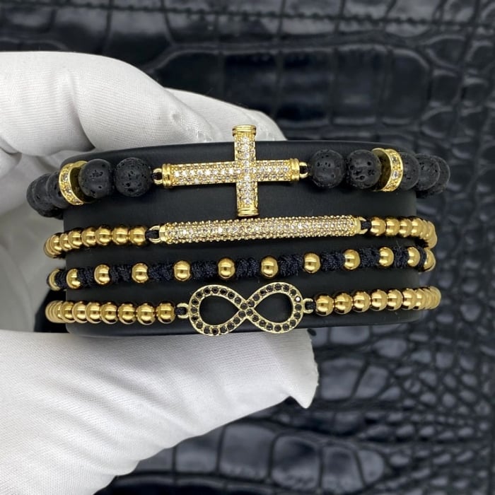 Set 4 Bratari Brooks Infinity Cross [2]