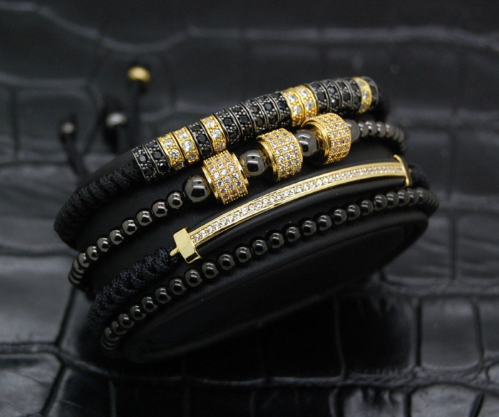 Set 4 Bratari Brooks Luxury GoldBlack Fusion [3]