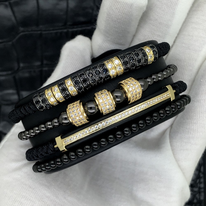 Set 4 Bratari Brooks Luxury GoldBlack Fusion [2]