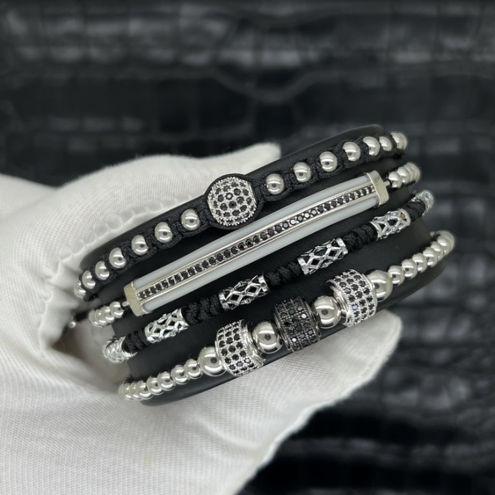 Set 4 Bratari Brooks Silver Elements [3]