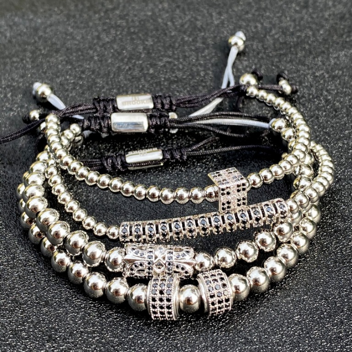 Set 4 Bratari Brooks Silver Kraft [4]