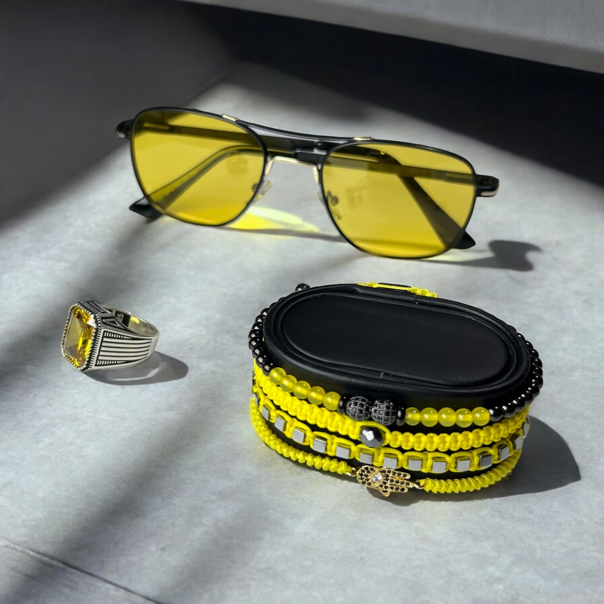 Set 4 Bratari Brooks Yellow Yachting [3]